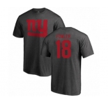Football New York Giants #18 Bennie Fowler Ash One Color T-Shirt
