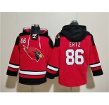 Men's Arizona Cardinals #86 Zach Ertz Red Ageless Must-Have Lace-Up Pullover Hoodie