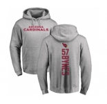 NFL Nike Arizona Cardinals #57 Josh Bynes Ash Backer Pullover Hoodie