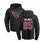 NFL Nike Arizona Cardinals #85 Gabe Holmes Black Name & Number Logo Pullover Hoodie