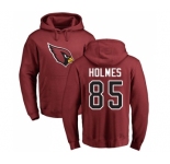 NFL Nike Arizona Cardinals #85 Gabe Holmes Maroon Name & Number Logo Pullover Hoodie