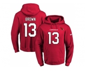 Nike Arizona Cardinals #13 Jaron Brown Red Name & Number Pullover NFL Hoodie