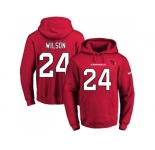 Nike Arizona Cardinals #24 Adrian Wilson Red Name & Number Pullover NFL Hoodie