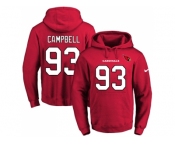 Nike Arizona Cardinals #93 Calais Campbell Red Name & Number Pullover NFL Hoodie