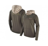 Women Arizona Cardinals Nike Olive Salute to Service Performance Pullover Hoodie