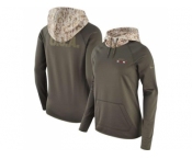 Women Arizona Cardinals Nike Olive Salute to Service Performance Pullover Hoodie