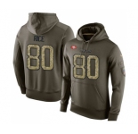 Football San Francisco 49ers #80 Jerry Rice Green Salute To Service Men's Pullover Hoodie