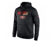 Men's San Francisco 49ers Nike Black Kick Off Staff Performance Pullover Hoodie