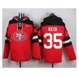Nike San Francisco 49ers #35 Eric Reid Red Player Pullover Hoodie