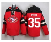 Nike San Francisco 49ers #35 Eric Reid Red Player Pullover Hoodie