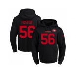 Nike San Francisco 49ers #56 Reuben Foster Black Name & Number Pullover NFL Hoodie