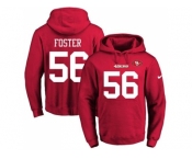Nike San Francisco 49ers #56 Reuben Foster Red Name & Number Pullover NFL Hoodie