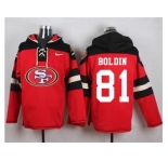Nike San Francisco 49ers #81 Anquan Boldin Red Player Pullover Hoodie