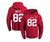 Nike San Francisco 49ers #82 Torrey Smith Red Name & Number Pullover NFL Hoodie