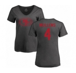 NFL Women's Nike San Francisco 49ers #4 Nick Mullens Ash One Color T-Shirt