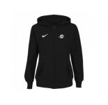 Women Miami Dolphins Stadium Rally Full Zip Hoodie Black