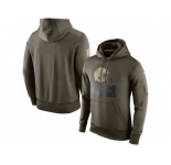 Men's Cleveland Browns Nike Olive Salute To Service KO Performance Hoodie
