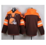 Nike Cleveland Browns Blank Brown Player Pullover NFL Hoodie