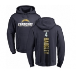 NFL Nike Los Angeles Chargers #4 Michael Badgley Navy Blue Backer Pullover Hoodie