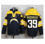 Nike San Diego Chargers #39 Danny Woodhead Navy Blue Player Pullover Hoodie
