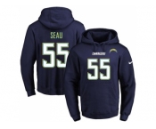 Nike San Diego Chargers #55 Junior Seau Navy Blue Name & Number Pullover NFL Hoodie