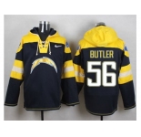 Nike San Diego Chargers #56 Donald Butler Navy Blue Player Pullover Hoodie