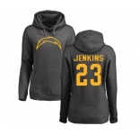 NFL Women's Nike Los Angeles Chargers #23 Rayshawn Jenkins Ash One Color Pullover Hoodie