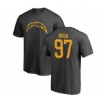 Football Los Angeles Chargers #97 Joey Bosa Ash One Color T-Shirt