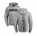 Football Green Bay Packers #91 Preston Smith Ash Backer Hoodie
