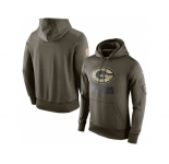 Men's Green Bay Packers Nike Olive Salute To Service KO Performance Hoodie