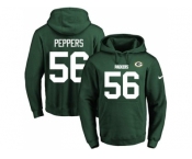 Nike Green Bay Packers #56 Julius Peppers Green Name & Number Pullover NFL Hoodie