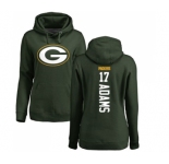 Football Women's Green Bay Packers #17 Davante Adams Green Backer Hoodie