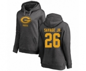 Football Women's Green Bay Packers #26 Darnell Savage Jr. Ash One Color Pullover Hoodie