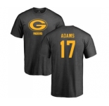 Football Green Bay Packers #17 Davante Adams Ash One Color T-Shirt