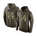 Football Men's New York Jets #44 Harvey Langi Green Salute To Service Pullover Hoodie
