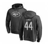 Football New York Jets #44 Harvey Langi Ash One Color Pullover Hoodie