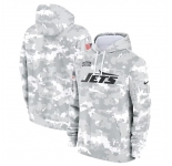 Men's New York Jets 2024 Arctic Camo Salute To Service Club Fleece Pullover Hoodie