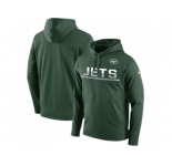 Men's New York Jets Nike Green Sideline Circuit Pullover Performance Hoodie