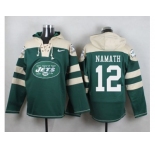 Nike New York Jets #12 Joe Namath Green Player Pullover NFL Hoodie