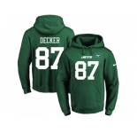 Nike New York Jets #87 Eric Decker Green Name & Number Pullover NFL Hoodie