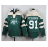 Nike New York Jets #91 Sheldon Richardson Green Player Pullover NFL Hoodie