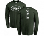Football New York Jets #55 Ryan Kalil Green Backer Long Sleeve T-Shirt