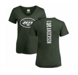 Football Women's New York Jets #96 Henry Anderson Green Backer T-Shirt
