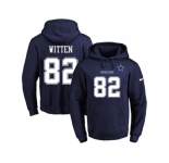Nike Dallas Cowboys #82 Jason Witten Navy Blue Name & Number Pullover NFL Hoodie