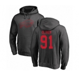 Football Buffalo Bills #91 Ed Oliver Ash One Color Pullover Hoodie
