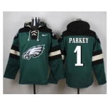 Nike Philadelphia Eagles #1 Cody Parkey Midnight Green Player Pullover Hoodie