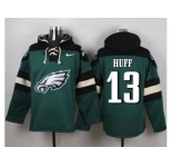 Nike Philadelphia Eagles #13 Josh Huff Midnight Green Player Pullover Hoodie