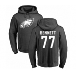 Nike Philadelphia Eagles #77 Michael Bennett Ash One Color Pullover Hoodie