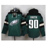 Nike Philadelphia Eagles #90 Marcus Smith Green Player Pullover Hoodie