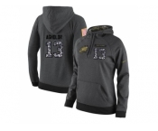 NFL Women's Nike Philadelphia Eagles #13 Nelson Agholor Stitched Black Anthracite Salute to Service Player Performance Hoodie